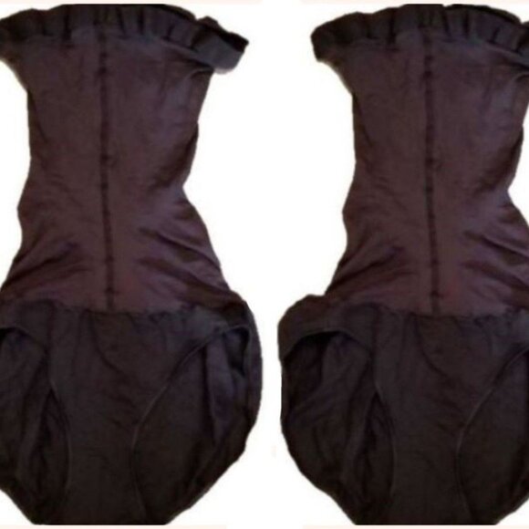 Lot of 2 Spanx Shapewear High Waist Briefs Size D Large Black - Picture 2 of 7